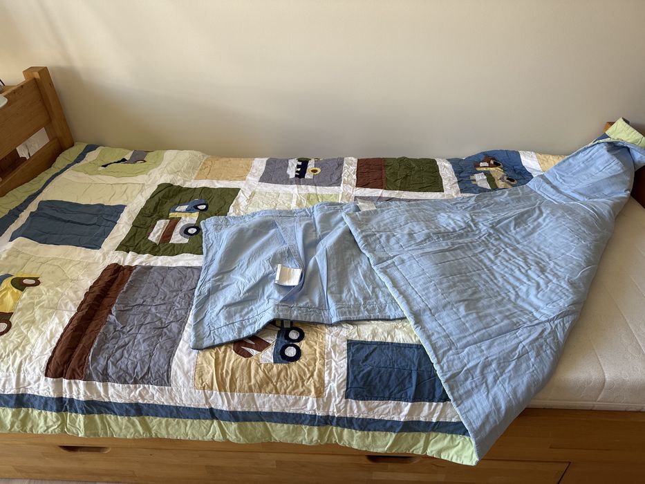 Pościel kołdra/ narzuta + poszwa na poduszkę Bawełna 100% samochody