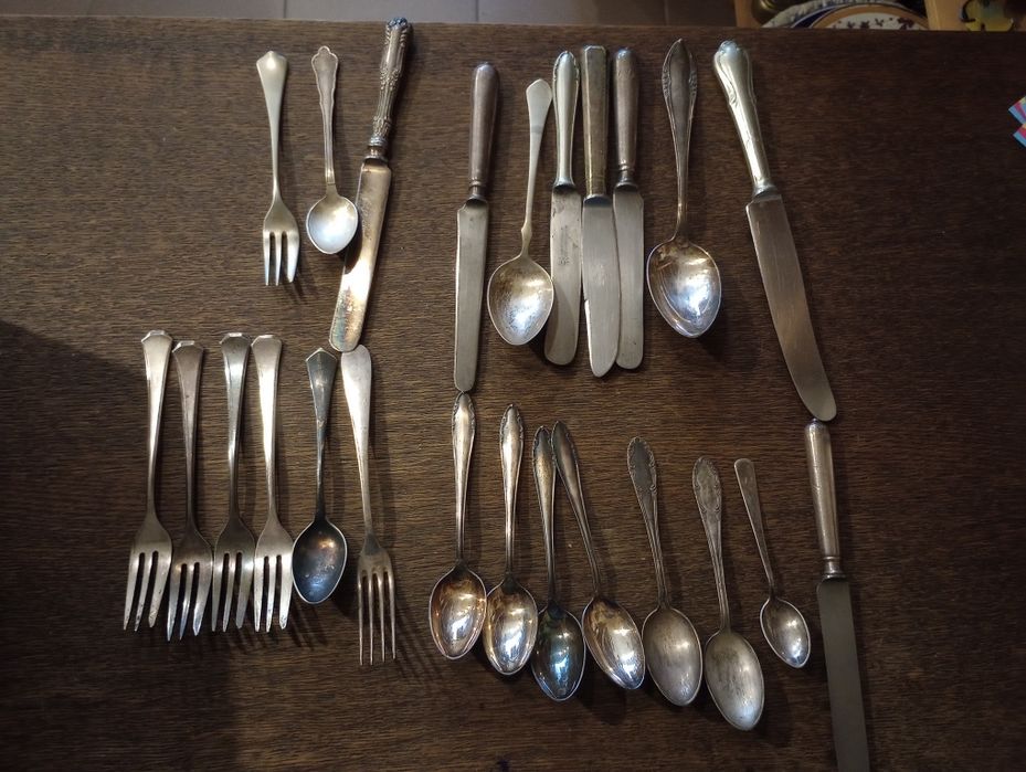 Stare sztućce posrebrzane Okazja
