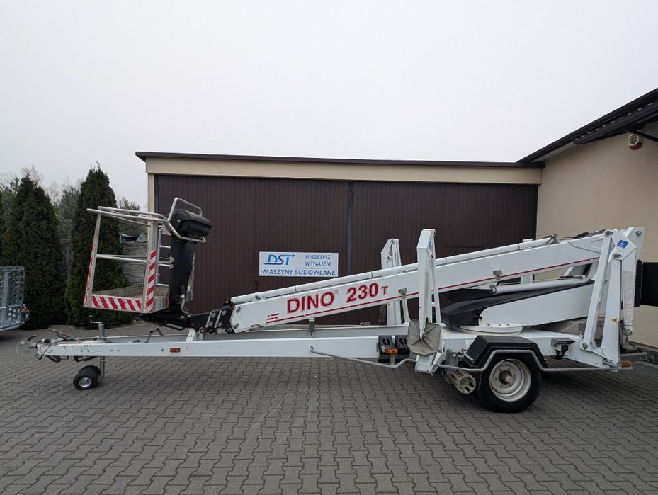 Wynajem podnośnika na przyczepie Dino 230t 23m