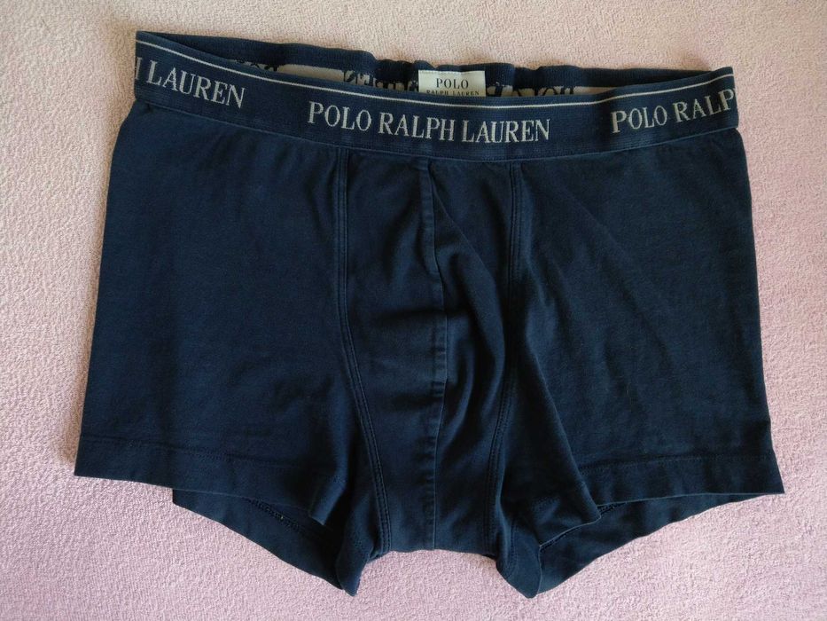 bokserki Ralph Lauren granatowe stretch cotton