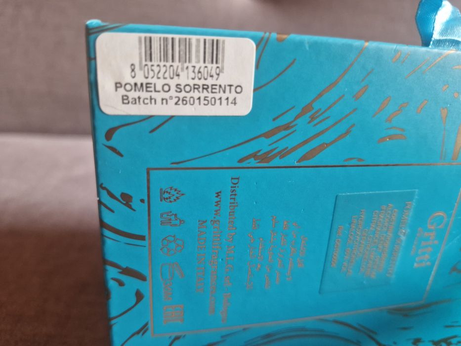 Perfumy Gritti Pomelo Sorrento, oryginalne, 100 ml, używane
