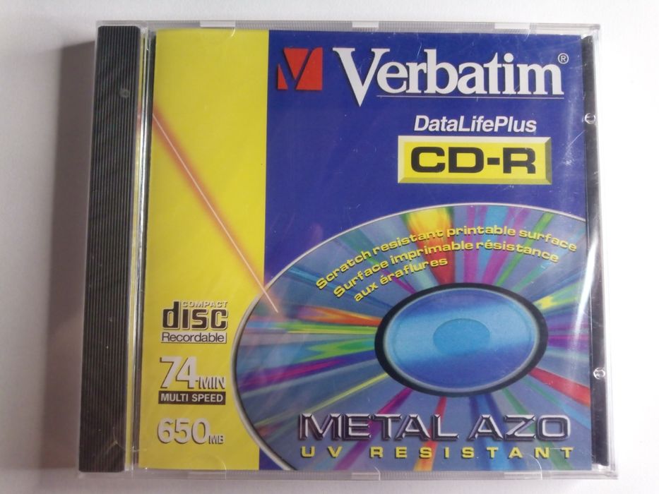 Verbatim DataLifePlus CD-R Metal Azo 650MB 74min – nowy
