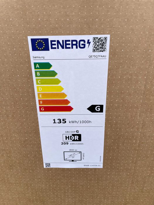 Телевізор Samsung QE75Q7F НОВИНКА Нові! Запечатані!