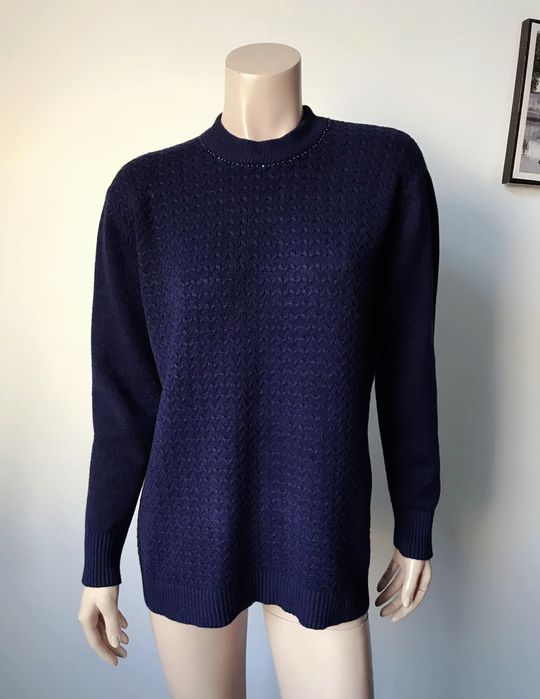 Sweter No Name damski M/L kaszmir wełna 
60%Wełna 
20%Kaszmir