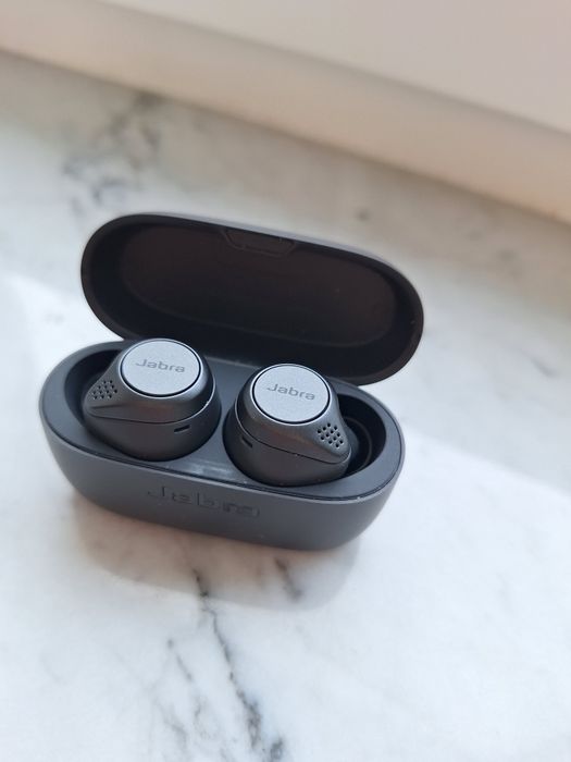Słuchawki bezprzewodowe dokanałowe Jabra elite activ 75t  szare