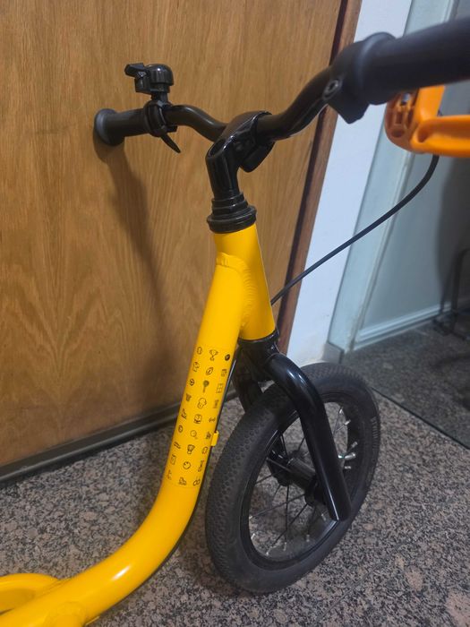 Bicicleta de Aprendizagem de 12 Polegadas em Alumínio Runride 900 Amarela