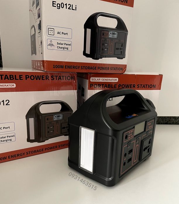 Портативна зарядна станція Eg012Li великий Power Bank павер банк 100W