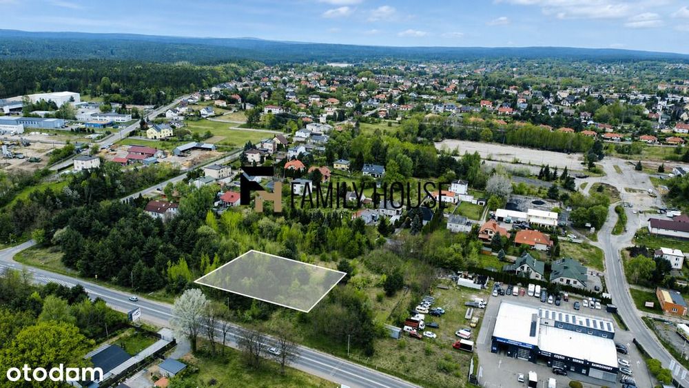Działka przemysłowa 1396m2 Starachowice przy DK42