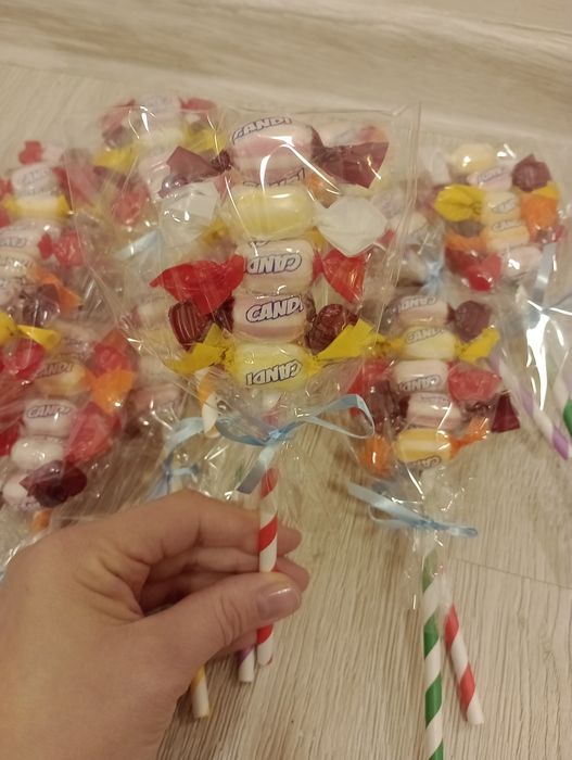 Słodkie lizaki, upominki, podziękowania