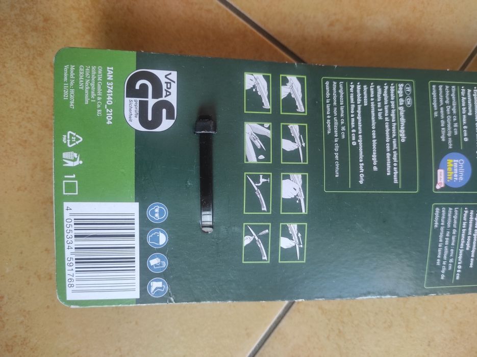 Пила складная садовая Parkside ГЕРМАНИЯ ножовка пилка турестическая