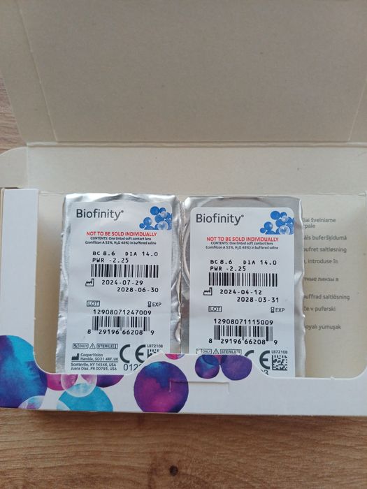 Контактні лінзи Biofinity