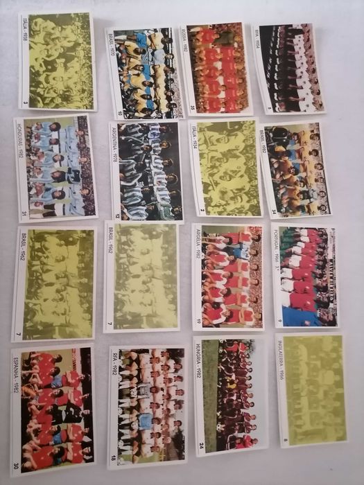 12 Cromos Vintage Selecções do Mundial
