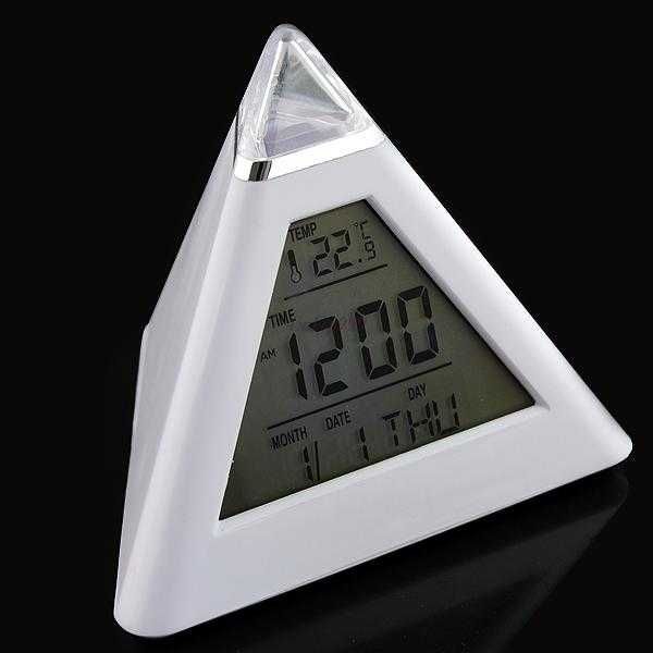 Relógio com alarme e termómetro