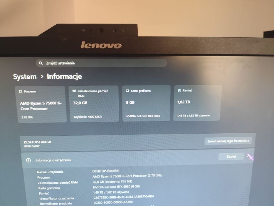 Komputer gamingowy za najnowszymi podzespolami
