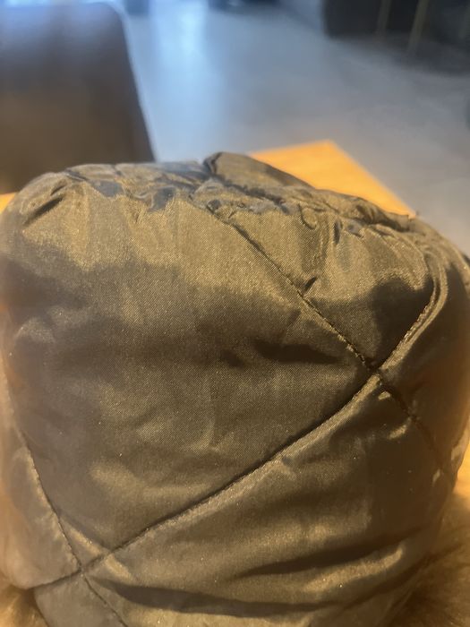 Piękna czoka z futra naturalnego czarnego cudo