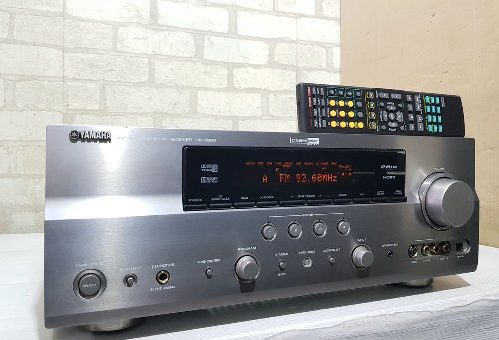 Пульт! 7.2AV ресивер Yamaha RX-V663  7х145 Вт,HDMI, б/у з Німеччини