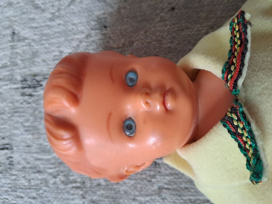 Stara gumowa lalka RETRO lata 70/80 - 28 cm.