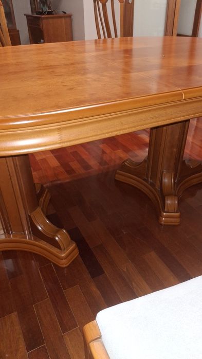 Mesa cadeira cerejeira