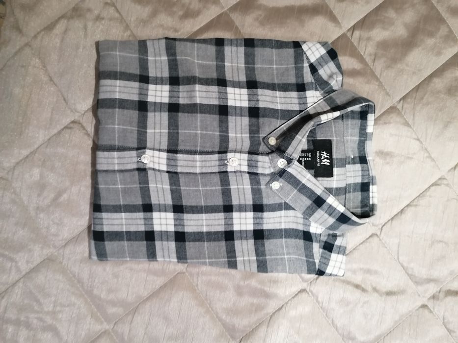 Camisa H&M Regular Fit Tam. M Flanela fina