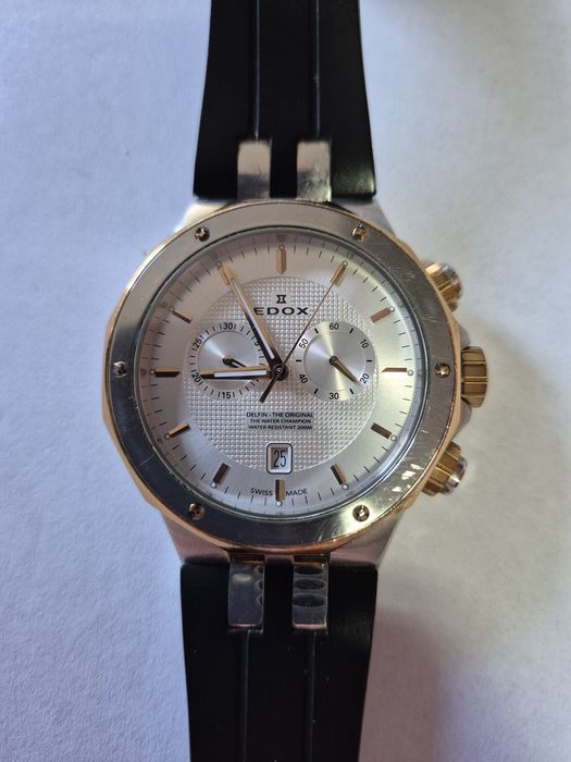 Zegarek męski edox delfin 10110 chronograph