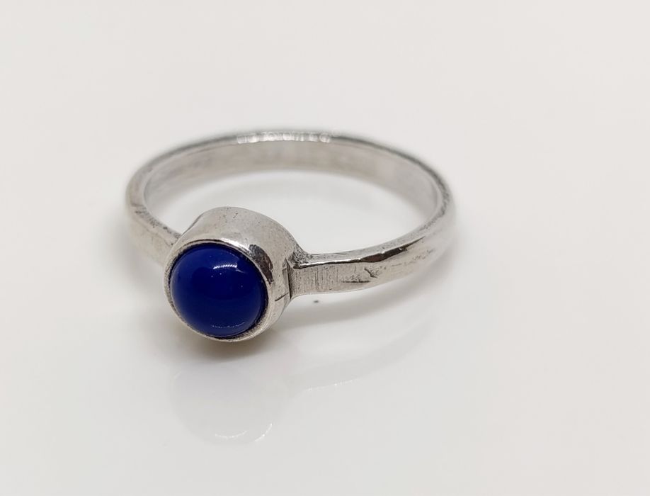 Pierścionek Srebro 925 rozm. 19 Lapis lazuli