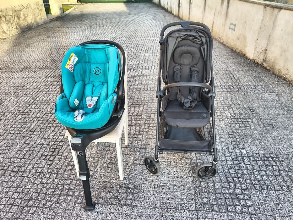 Cybex Melio Carbon + ovo Cybex Cloud Z2 i-SIZE + base cybex Z2