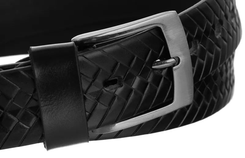 pasek męski skórzany 3,4cm prs-02-g-105-0542 black