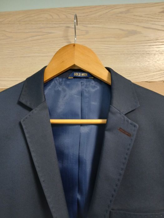 Granatowa marynarka męska slim fit