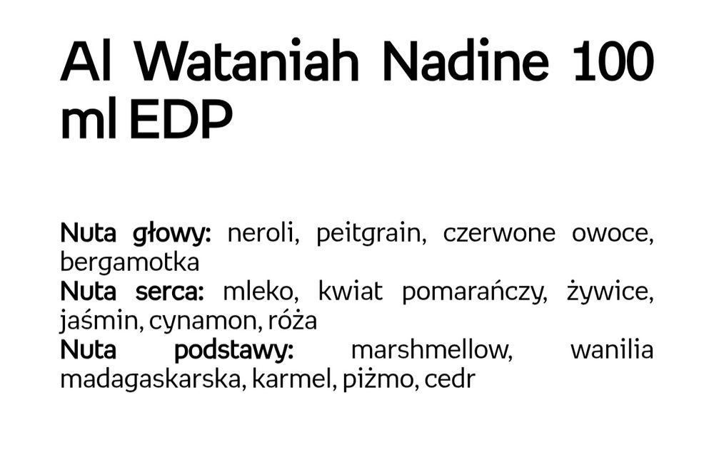 Perfumy arabskie Nadine