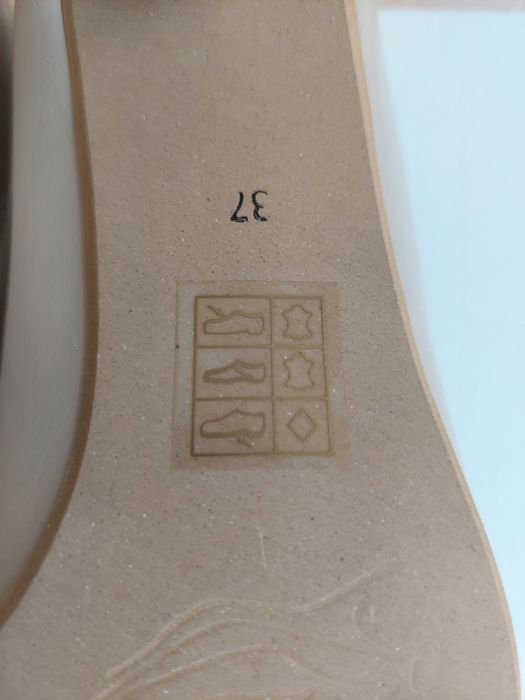 Czółenka nowe beżowe 37