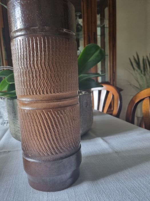 Wazon kamienny ceramika 30 cm retro