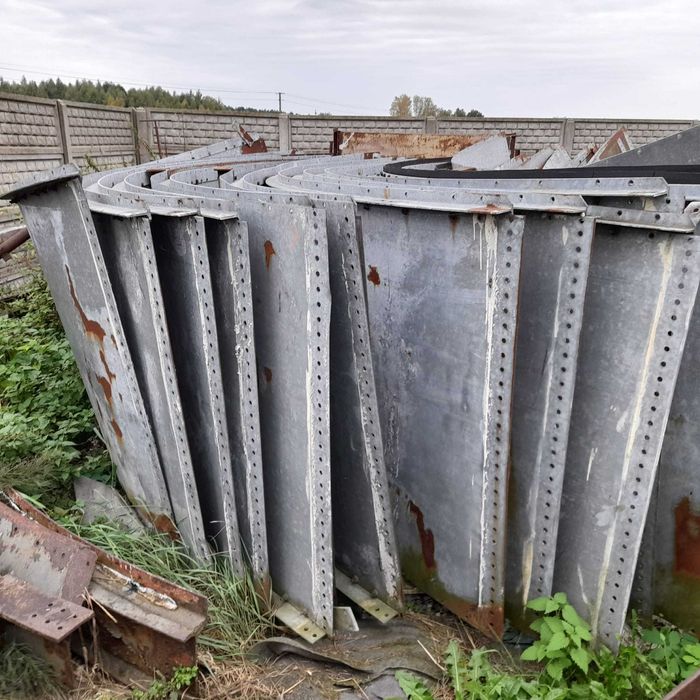 Silos zbożowy lejowy 300 ton, silos na zboże, kompletny