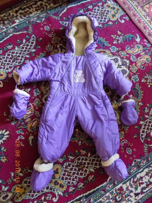Зимний комбинезон трансформер для от 0 до 1,5 лет