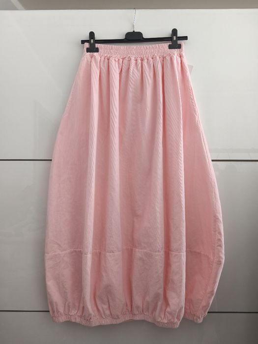 Nowa długa spódnica bombka na gumce sztruksowa bawełniana