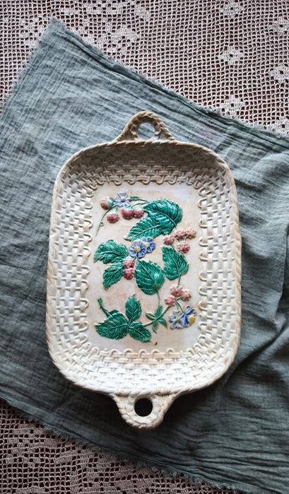 Блюдо большое соусник фарфор фаянс Кузнецов антиквариат посуда подарок