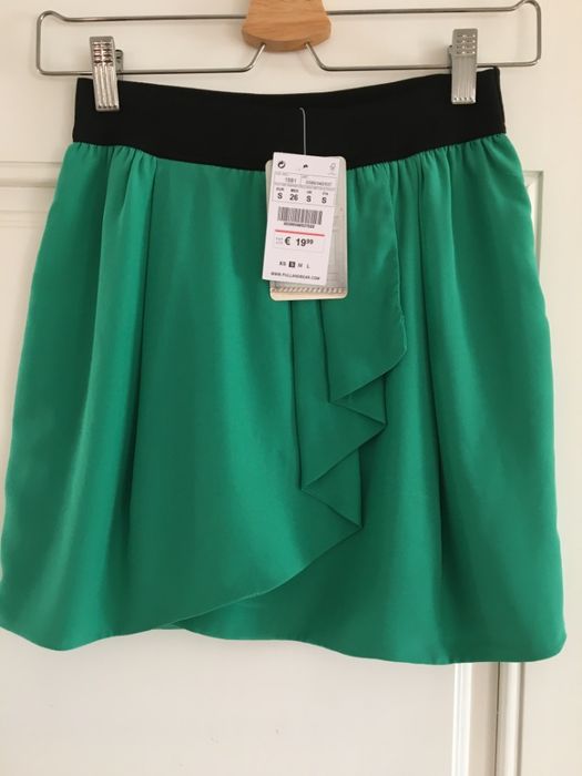 Saia Verde Pull & Bear Nova com ETIQUETA
