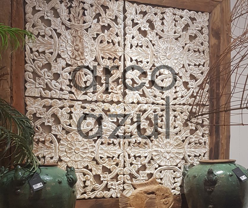 ARTESANAL: Cabeceira de Cama Mandala 170x170cm By Arcoazul