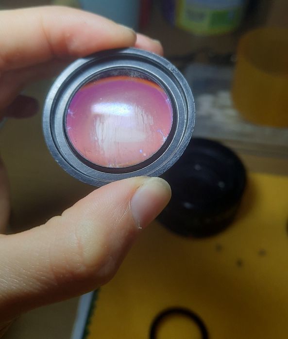 Remoção de fungos em lentes analógicas