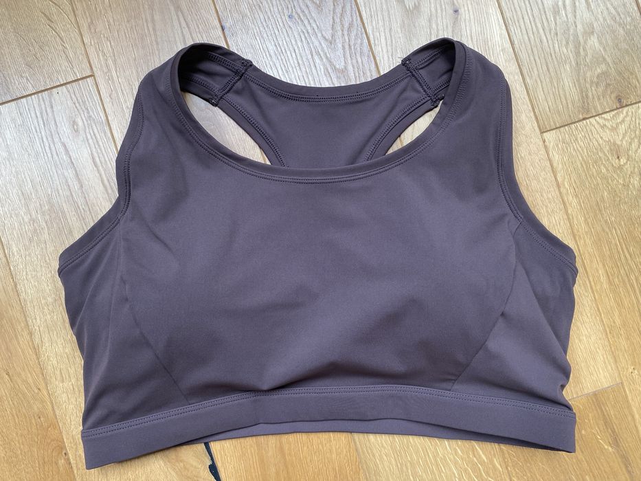 H&M Move Sportowy Biustonosz Medium Support Softmove Ciepły Brąz XL
