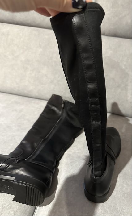 Kozaki Ecco czarne do kolan