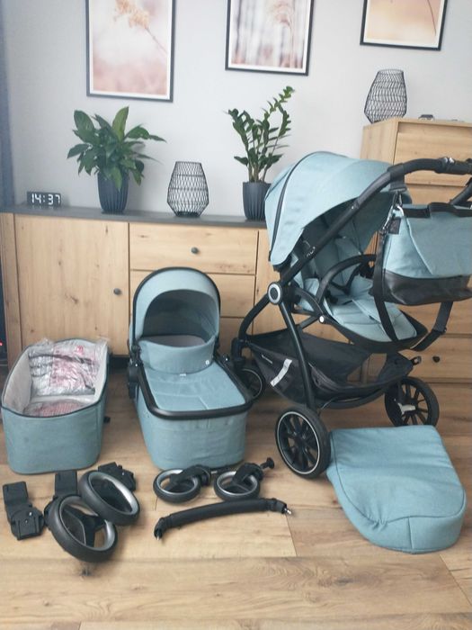 Zestaw wózek dziecięcy Eurocart Crox Pro. 2 w 1 Spacerówka + gondola