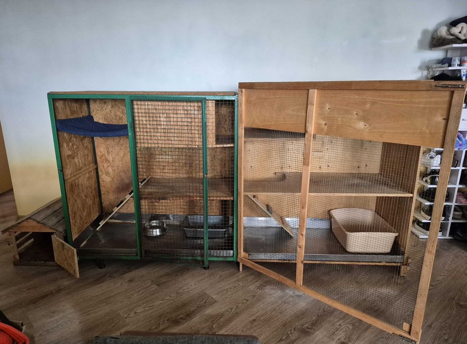 Великий вольєр для єнота полоскуна у квартиру