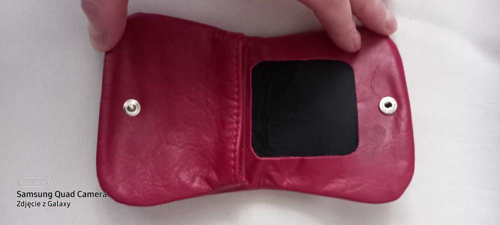 Czerwony nowy portfel Big Star skóra naturalna