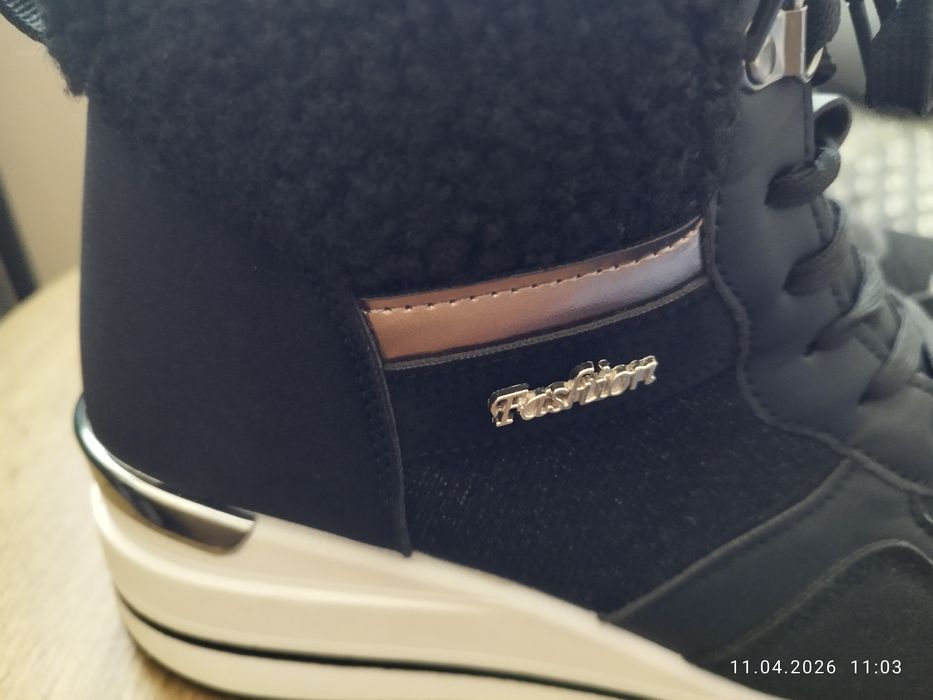 Solidne i ciepłe buty "fashion", rozm41-42
