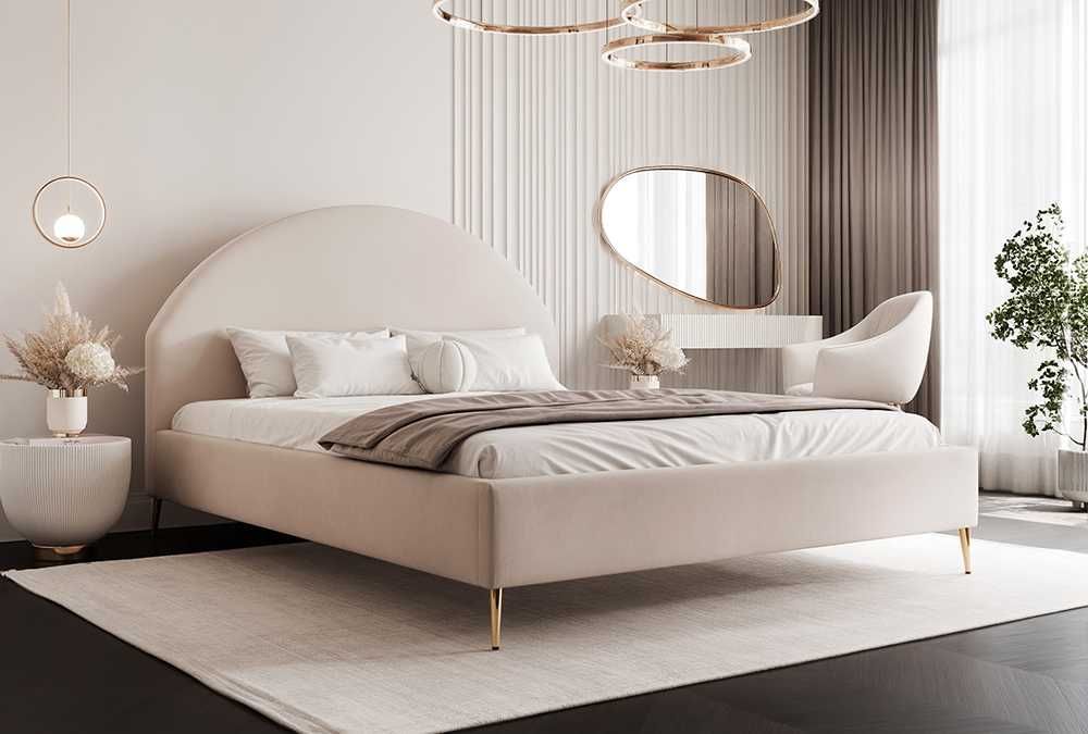 Łóżko tapicerowane PORTO SLIM z pojemnikiem na pościel DARMOWA DOSTAWA