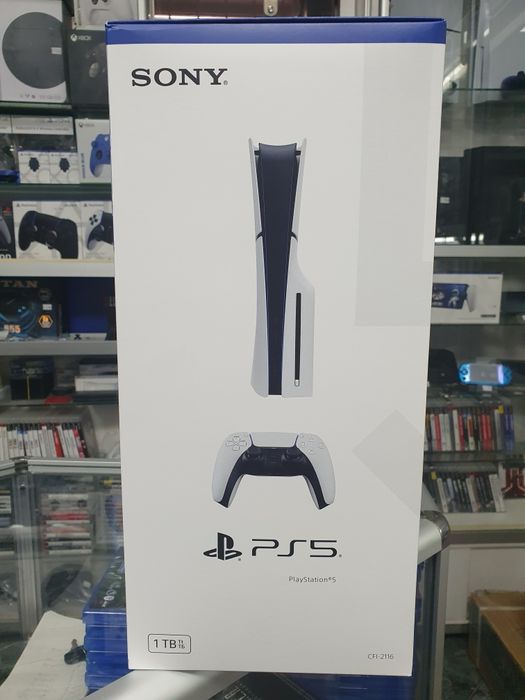 Ігрова приставка Sony PS5 slim 1Tb CFI-2116 blue-ray гарантiя 1 рiк (магазин)