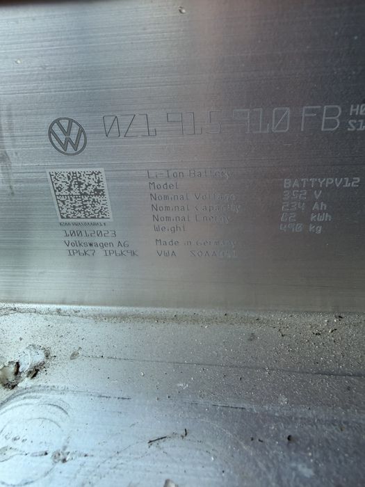 Audi volkswagen ввб батарея 82 kw 82 квт q4 id4 2023р