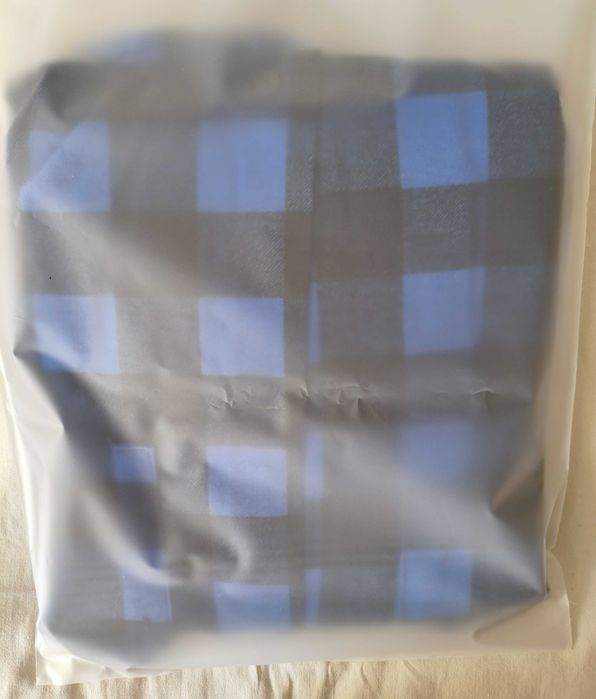 Koszula flanelowa niebieska w kratę. Rozmiar 41 - 176/182