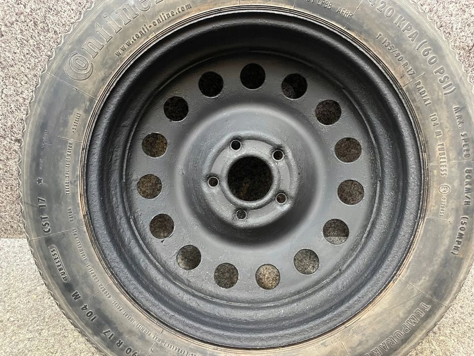 Kolo dojazdowe zapasowe zapas R17 135/90 5x120 ET18 BMW X3 E83
