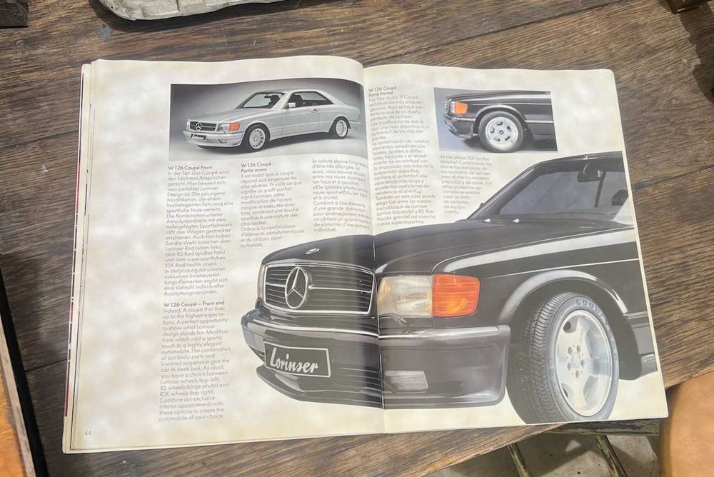 Mercedes C126 SEC W126 SE SEL Oryginalne zderzaki Lorinser 2 seria!